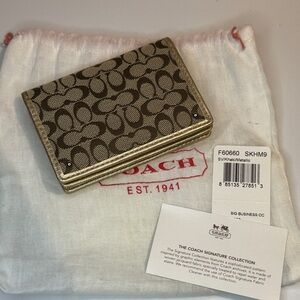 Y2K signature and gold card case